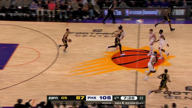 【2023年11月23日 勇士vs太阳集锦】运球极其流畅！库里无视梅图跳投拿下2分