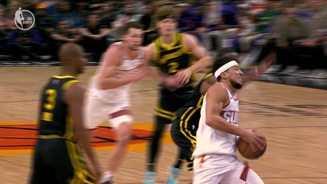 【2023年11月23日】NBA常规赛：勇士vs太阳第1节英文原声录像回放