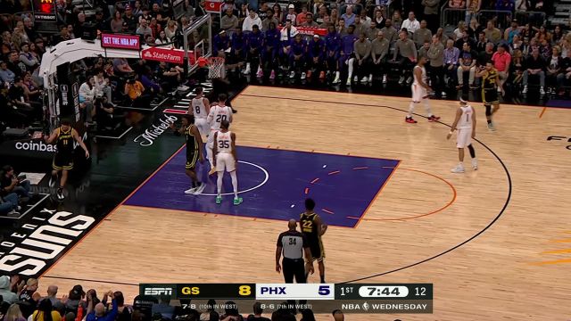 【2023年11月23日 勇士vs太阳集锦】开场侵略性十足！克莱强突篮下再取一记2+1