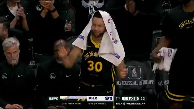 【2023年11月23日】NBA常规赛：勇士vs太阳英文原声全场录像回放