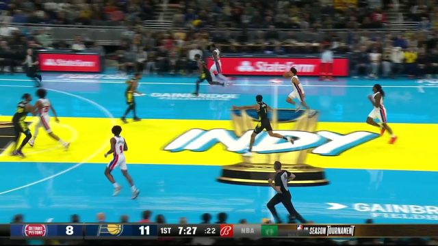 【2023年11月25日 活塞vs步行者集锦】艾维直传篮下 巴克利激情笑纳肆虐篮筐