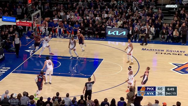 【2023年11月27日 太阳vs尼克斯集锦】外线手感回暖 布伦森联手迪文琴佐下起主场三分雨