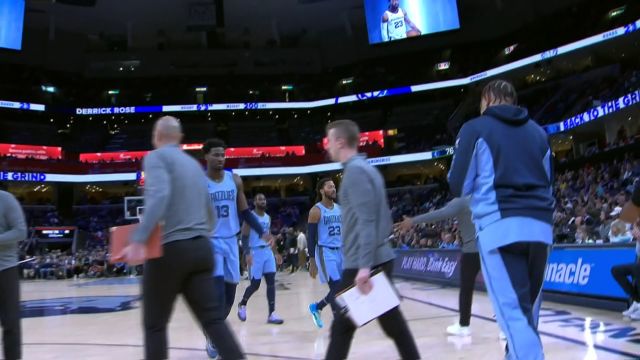 【2023年11月27日 森林狼vs灰熊集锦】家有一老如有一宝！罗斯利用节奏单打对手 迎着防守中投命中