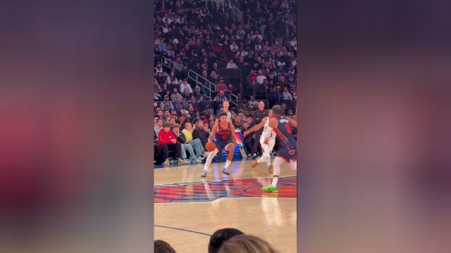 【2023年11月27日 太阳vs尼克斯集锦】现场视角观看 布伦森压哨三分燃爆全场