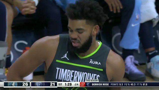 【2023年11月27日】NBA常规赛：森林狼vs灰熊第1节中文解说录像回放