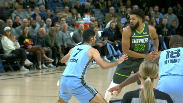 【2023年11月27日 森林狼vs灰熊集锦】内外开花！群狼开场手感火热 里突外投连下五分