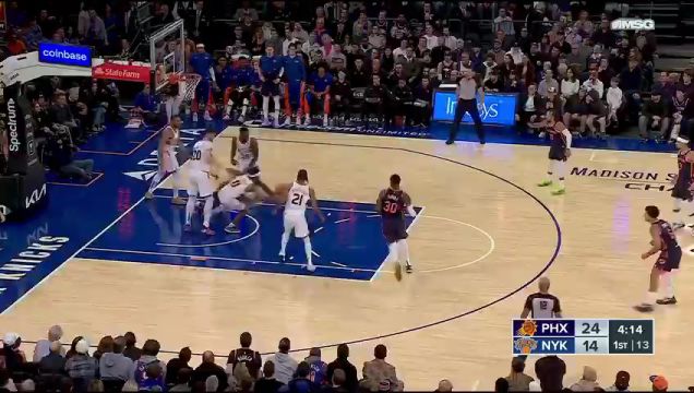 【2023年11月27日】太阳vs尼克斯第1节中文解说录像回放