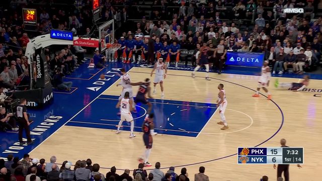 【2023年11月27日 太阳vs尼克斯集锦】状态来的正是时候 布伦森一人独得八分扛起进攻大旗