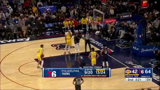 【2023年11月28日】湖人vs76人第2节中文解说录像回放