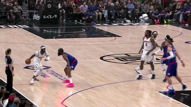 【2023年11月28日 掘金vs快船集锦】一言不合就起飞 杰克逊连线小乔丹空接暴扣得手