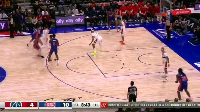 【2023年11月28日】NBA常规赛：奇才vs活塞英文原声全场录像回放