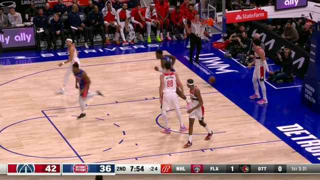 【2023年11月28日 奇才vs活塞集锦】海耶斯连线艾维上篮得手 汤普森飞身上篮续上火力