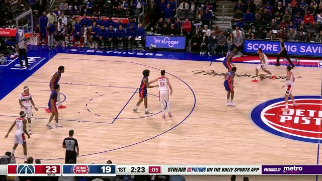 【2023年11月28日 奇才vs活塞集锦】奇才126-107活塞 库兹马半场轰下25分率队大胜活塞