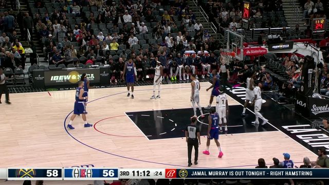 【2023年11月28日 掘金vs快船集锦】动作行云流水！莱昂纳德无视防守突破上篮打成2+1