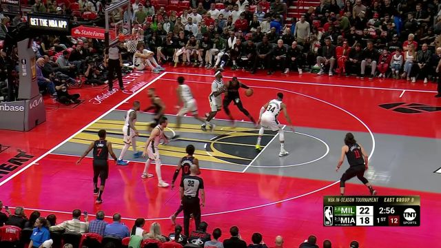 【2023年11月29日 雄鹿vs热火集锦】攻防转换教科书！阿德巴约顶着防守翻身跳投稳稳命中