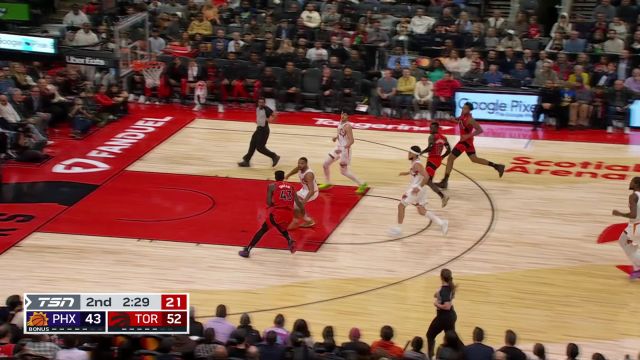 【2023年11月30日 太阳vs猛龙集锦】三人携手完成了攻防一体 阿奴诺比大帽布克施罗德反击连线西亚卡姆打成2+1