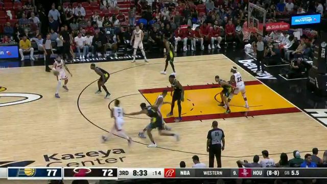 【2023年12月03日】NBA常规赛：步行者vs热火第3节中文解说录像回放