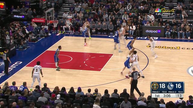 【2023年12月03日 掘金vs国王集锦】来给后辈上上课！约基奇单挑小萨强硬出手造杀伤