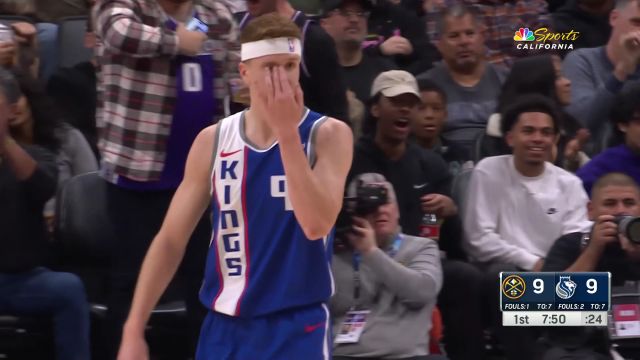 【2023年12月03日 掘金vs国王集锦】世间功夫唯快不破！赫尔特四分卫长传助飞萨博尼斯单手劈扣