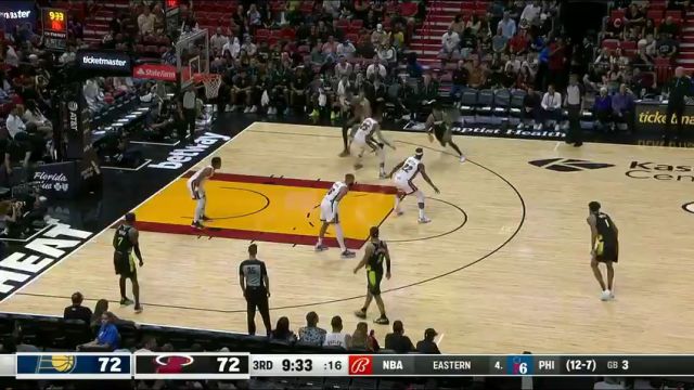 【2023年12月03日】NBA常规赛：步行者vs热火第3节英文原声录像回放