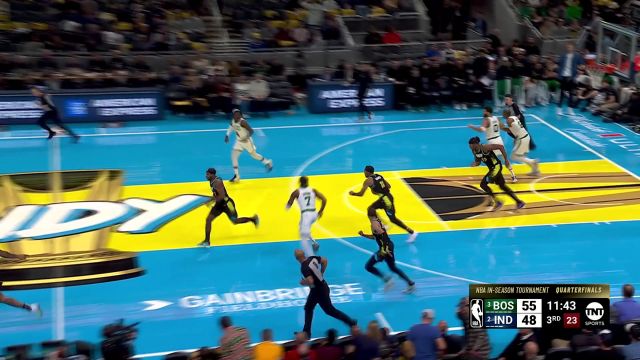 【2023年12月05日 凯尔特人vs步行者集锦】鬼魅般的传球 哈利伯顿人缝中传球炉火纯青