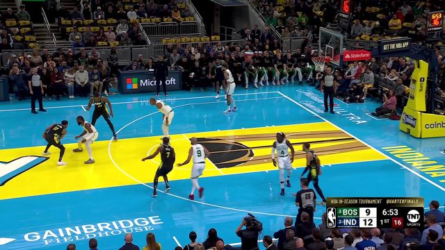 【2023年12月05日 凯尔特人vs步行者集锦】布鲁斯布朗突破分球 特纳顺势蜻蜓点水完成2+1