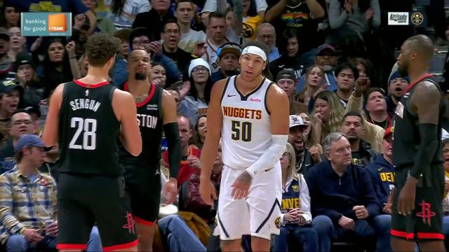 【2023年12月09日 火箭vs掘金集锦】冠军前锋的绝对实力！戈登面对狄龙利用身体优势强突打进2+1