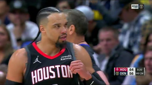 【2023年12月09日】火箭vs掘金第3节英文原声录像回放