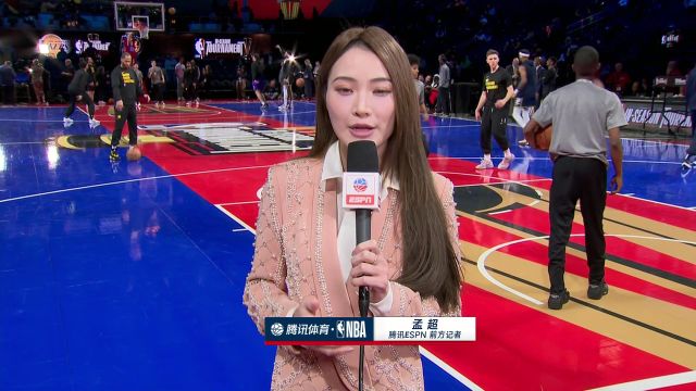 【2023年12月10日 步行者vs湖人集锦】赛前连线孟超：现场氛围愉悦 希望哈利伯顿的魔法能激发最全力的詹姆斯