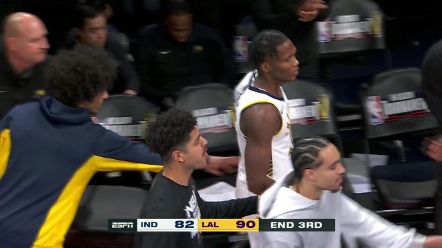 【2023年12月10日 步行者vs湖人集锦】艺高人胆大！马图林骑马射箭压哨三分夺魂摄魄