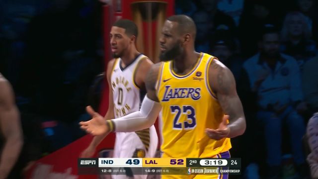 【2023年12月10日 步行者vs湖人集锦】皓篮球：老詹怎么跳上探戈了，中场俩人来个浓情二人转