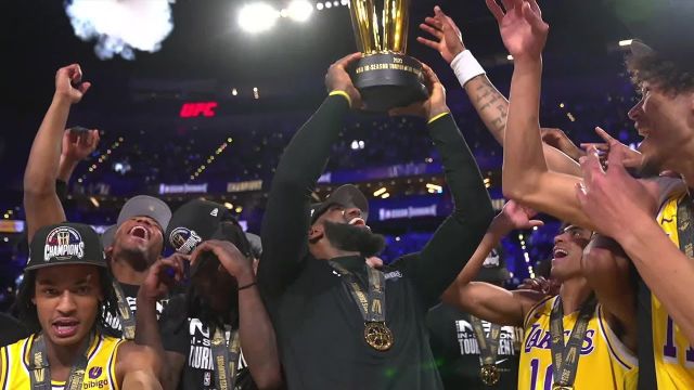 【2023年12月10日 步行者vs湖人集锦】中文字幕 | 湖人季中赛冠军颁奖典礼全程 詹姆斯当选MVP