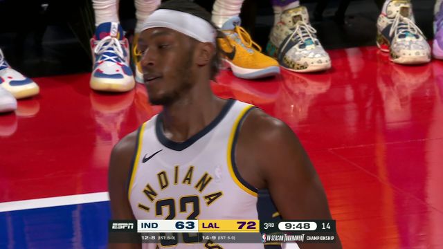 【2023年12月10日 步行者vs湖人集锦】特纳第三节早早领到四犯 浓眉制霸篮下扣篮逼停步行者