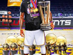 全场高呼MVP+全队戴皇冠：詹皇14票完美捧杯 场均数据太炸裂