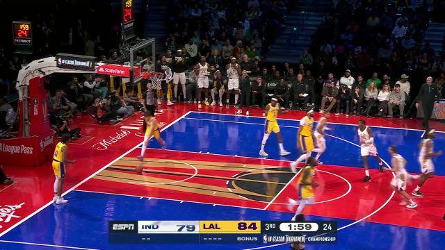 【2023年12月10日 步行者vs湖人集锦】如入无人之境 哈利伯顿人缝闪转腾挪高打板稳稳命中