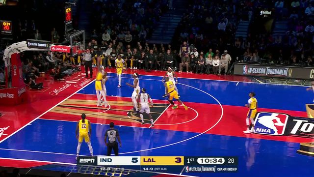 【2023年12月10日 步行者vs湖人集锦】经验致胜！老詹开局两度抢断哈里伯顿