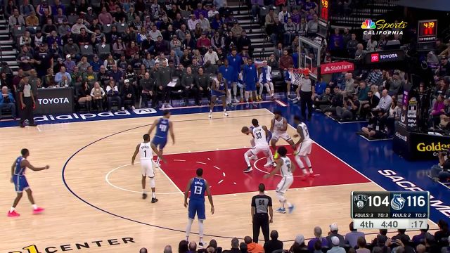 【2023年12月12日 篮网vs国王集锦】篮网118-131国王 国王队六人上双主场轻取篮网