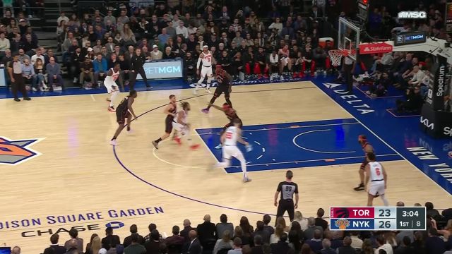 【2023年12月12日 猛龙vs尼克斯集锦】碾压强打势如破竹 哈藤内线顶开防守打板命中