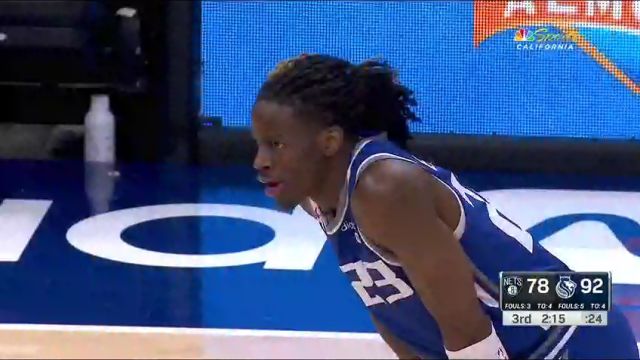 【2023年12月12日】NBA常规赛：篮网vs国王第3节中文解说录像回放