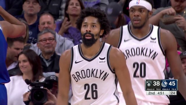 【2023年12月12日 篮网vs国王集锦】蝴蝶穿花撕裂防线 丁威迪变向突破2+1一气呵成