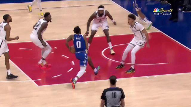 【2023年12月12日 篮网vs国王集锦】灵蛇出洞撕裂防线 蒙克飞身拉杆上篮美如画