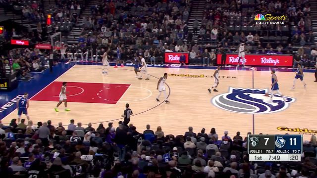 【2023年12月12日 篮网vs国王集锦】外线架炮精准制导 福克斯三分开火稳稳命中