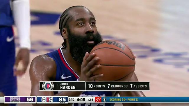 【2023年12月13日】国王vs快船第3节英文原声录像回放