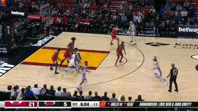 【2023年12月15日】公牛vs热火第1节英文原声录像回放