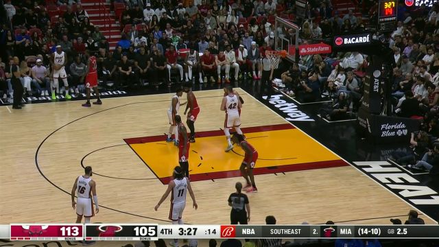 【2023年12月15日 公牛vs热火集锦】展现大心脏！ 洛瑞空位三分出手奋力追分