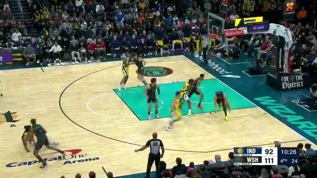 【2023年12月16日】NBA常规赛：步行者vs奇才第4节英文原声录像回放