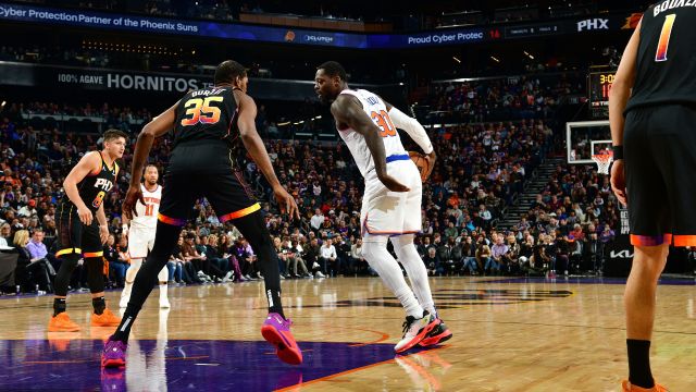 【2023年12月16日 尼克斯vs太阳集锦】尼克斯139-122太阳 布伦森9中9轰下50分创生涯新高击败太阳