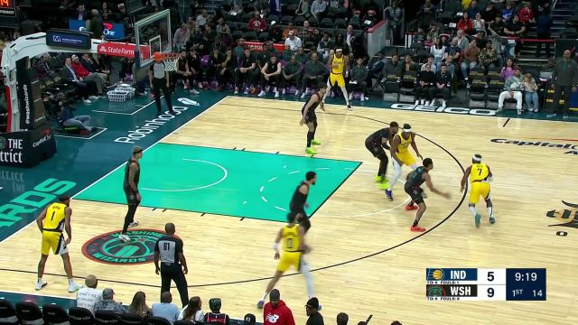 【2023年12月16日 步行者vs奇才集锦】穿过层层阻碍 哈利伯顿以一敌三强硬打成2+1