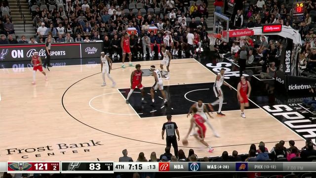 【2023年12月18日 鹈鹕vs马刺集锦】卧榻之侧岂容他人酣睡 尚帕尼镇守禁区送丹尼尔斯火锅大餐