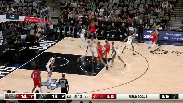 【2023年12月18日 鹈鹕vs马刺集锦】给年轻人上上课 瓦兰面对文班亚马长臂转身勾手命中